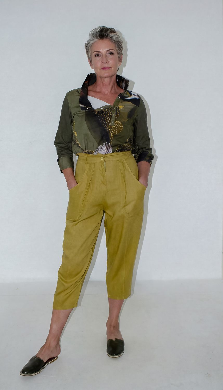 Zari Pants, Colour: Mustard, Size: 1|2