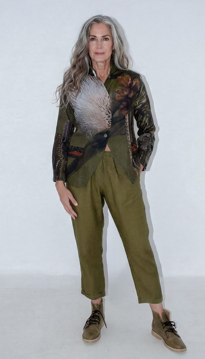 Zaara "S" Jacket, Print: Wa Boom Cactus, Size: 0
