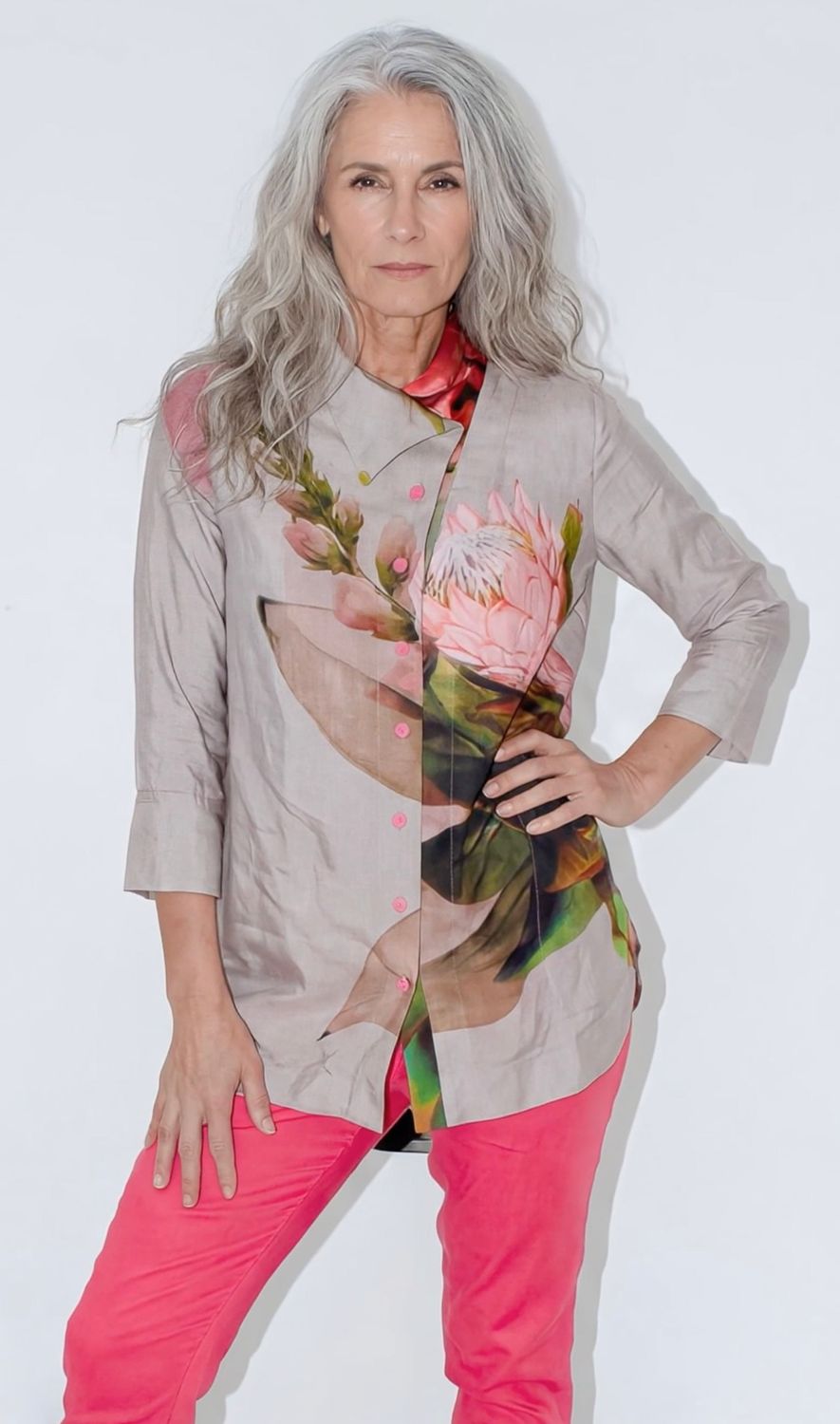 Yoko Shirt | Washed silk