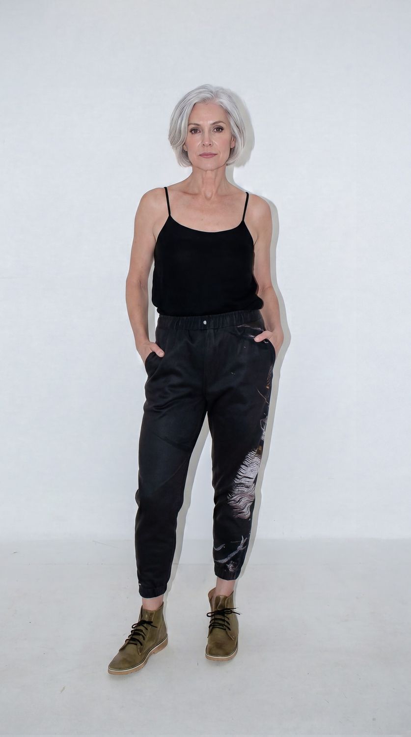 Comfy Pants, Print: Brown Copper Cactus, Size: 1