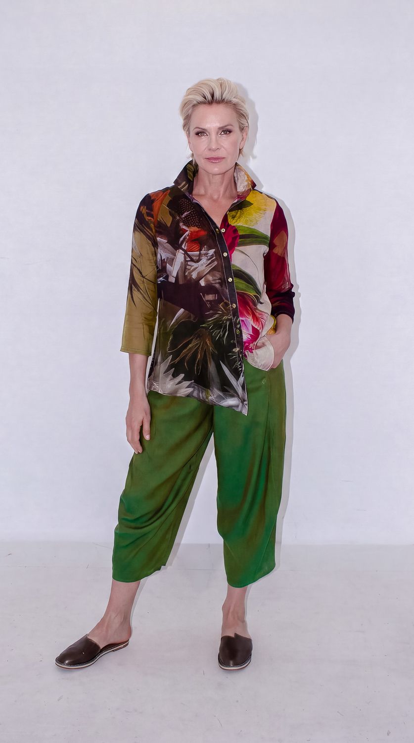 Anja Shirt | Muslin, Print: Patch Print, Size: 0