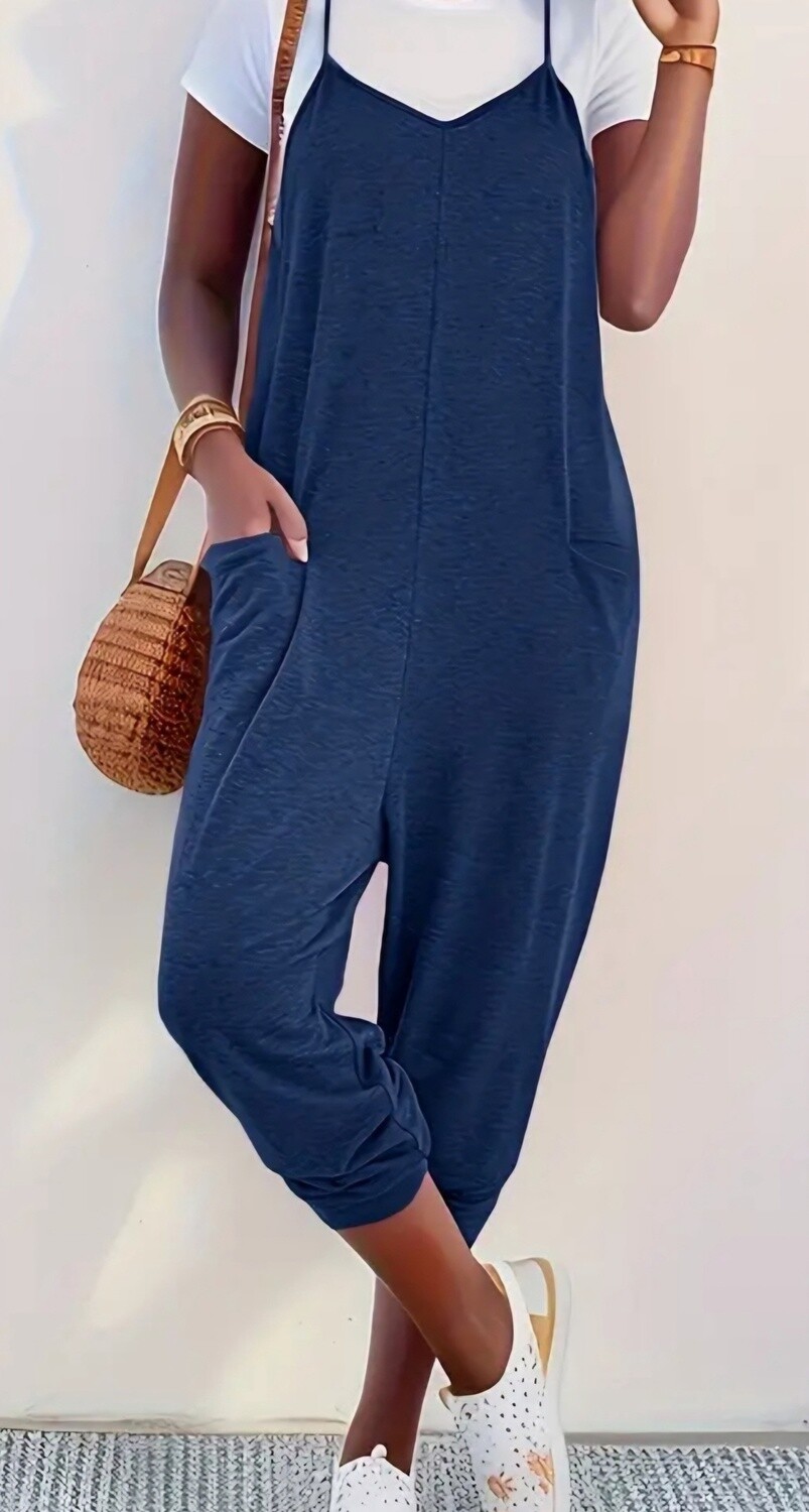 Boutique Jumpsuit, Color: Grey, Size: XL