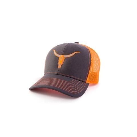 Orange and Charcoal Deadwood Hat