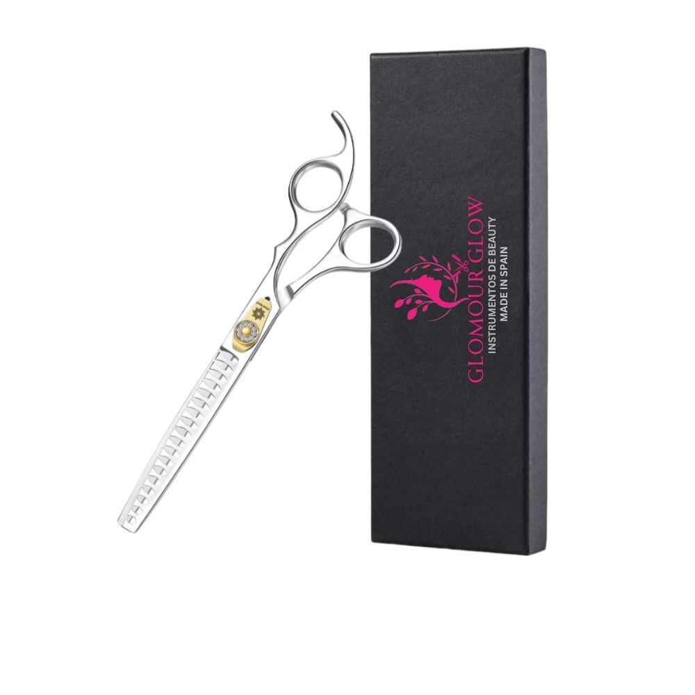 Dream Reach - Juego de tijeras profesionales de peluquería para perros en formas rectas curvas adelgazamiento/mezcla/trocear JP-440C de acero inoxidable para cortar/recortar el pelo de mascotas