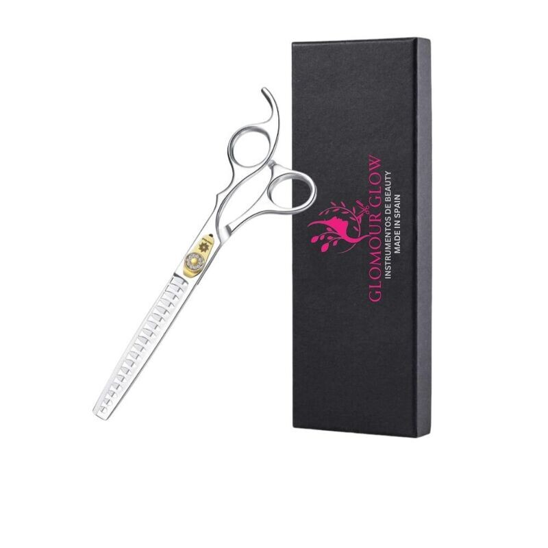 Dream Reach - Juego de tijeras profesionales de peluquería para perros en formas rectas curvas adelgazamiento/mezcla/trocear JP-440C de acero inoxidable para cortar/recortar el pelo de mascotas Dream Reach - Juego de tijeras profesionales de peluquería para perros en formas rectas curvas adelgazamiento/mezcla/trocear JP-440C de acero inoxidable para cortar/recortar el pelo de mascotas