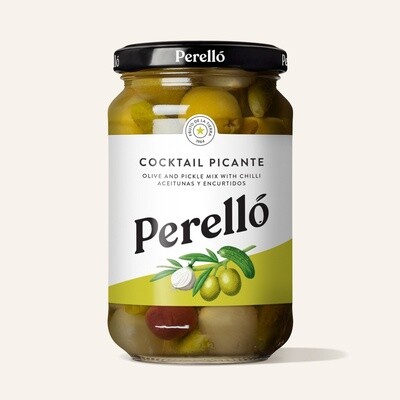 Perello Cocktail Picante Olives and Pickles 180g