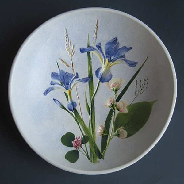 Bowl 08 Iris Mock Orange Clover