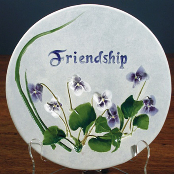 Message Trivet 6&quot; Round Friendship
