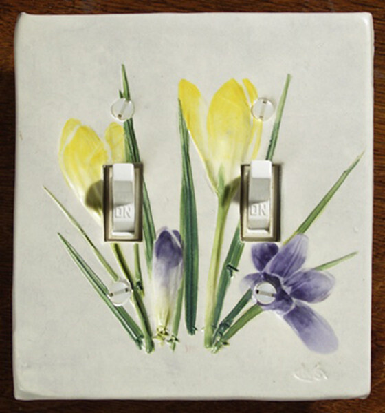 Switch Double &amp; 4 Screws Crocus