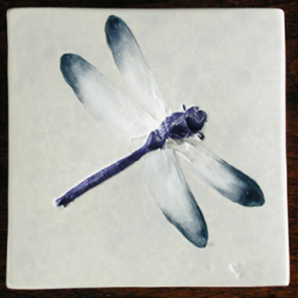 Trivet or Tile 4.25&quot; Dragonfly
