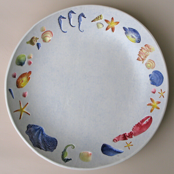 Bowl 12 Sea Creatures Multicolored