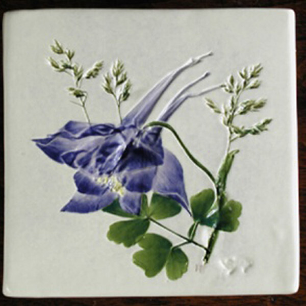 Trivet or Tile 4.25&quot; Columbine