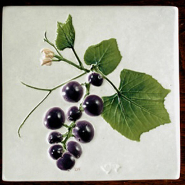 Trivet or Tile 4.25&quot; Grape