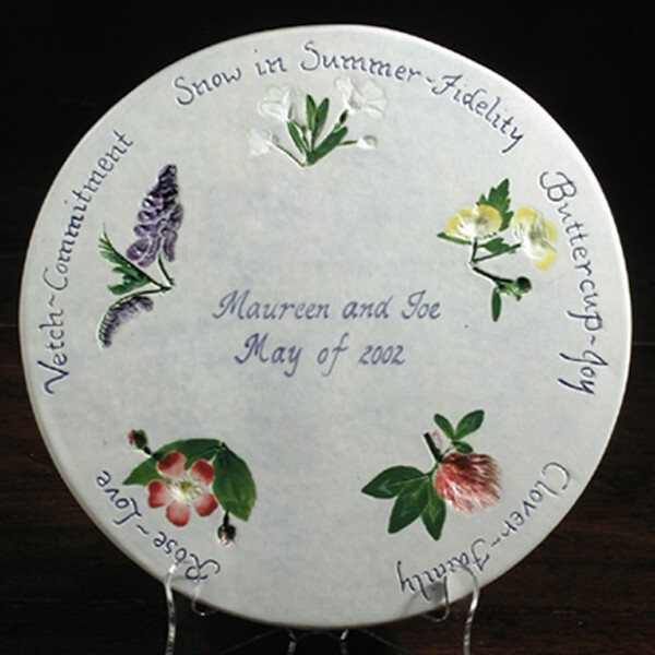 Personalized Trivet 8&quot; Round Wedding Wishes Blank