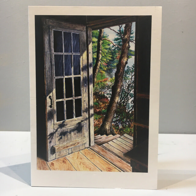 Note Card Cabin Door