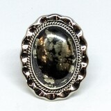 SILVER RING NAR506 NAVAJO - RB, Size: 7.5