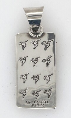 SILVER SYMBOLS PENDANT NAVAJO-ALEX SANCHEZ