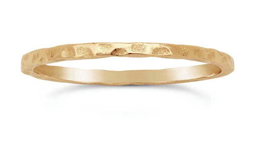 BRONZE HAMMERED 1.4MM RING KAR11, Size: 6