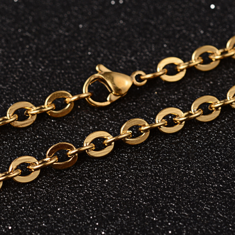 GOLD STAINLESS CHAIN FJN16, Size: 18&quot;