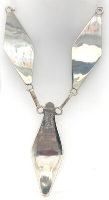 SILVER INLAY SET ZUNI - MARVIN LAURKIE