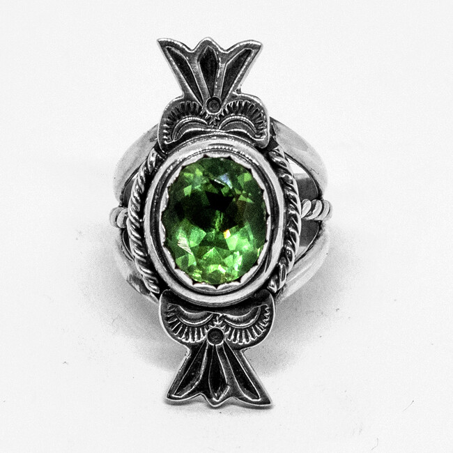 SILVER RING NAR531 NAVAJO - RB , Size: 6