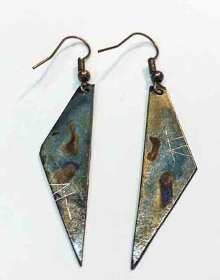 COPPER PATINA EARRINGS KAE02
