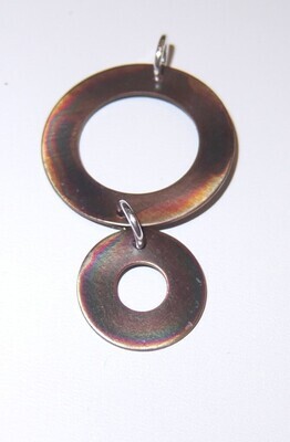 BRONZE FLAME KISSED PENDANT KAP007/3