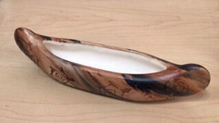 &quot;WATER VESSEL&quot; Petroglyph Pottery 8.5”x2”