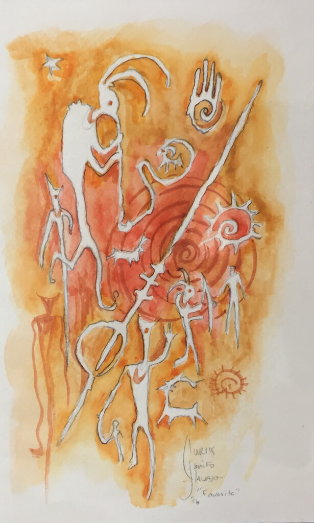 &quot;FAVORITE&quot; watercolor