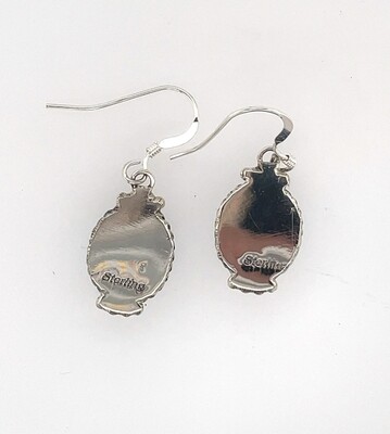 SILVER OPAL EARRINGS NAVAJO-JAN MARIANO