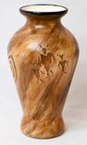 &quot;SPIRIT VASE&quot; Petroglyph Pottery 9.5”x5”