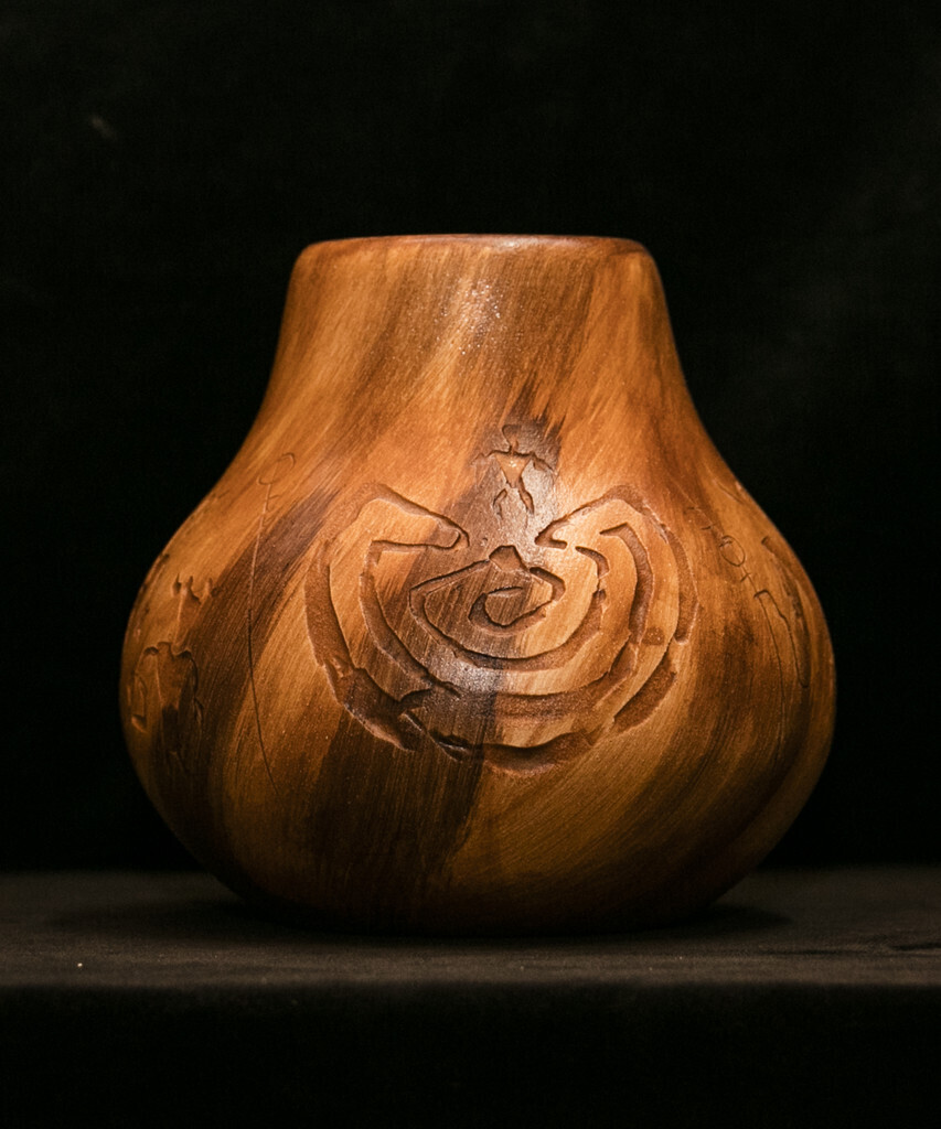 &quot;WARRIOR CLAN&quot; Petroglyph Pottery 6&quot;x6&quot;