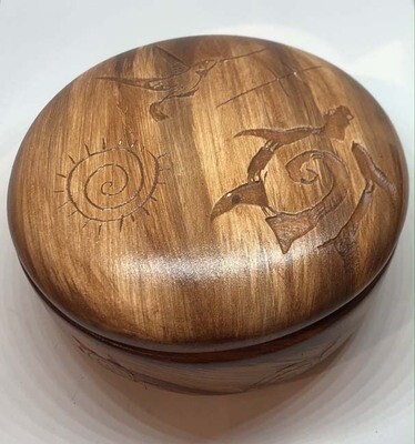 &quot;KOKOPELLI SPIRIT&quot; Petroglyph Pottery 6x3