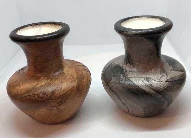 &quot;SM PETRA LINA&quot; Petroglyph Pottery 3.5” x 3.5”
