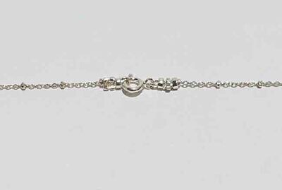 SILVER CHAIN TASSEL TOPAZ NECKLACE