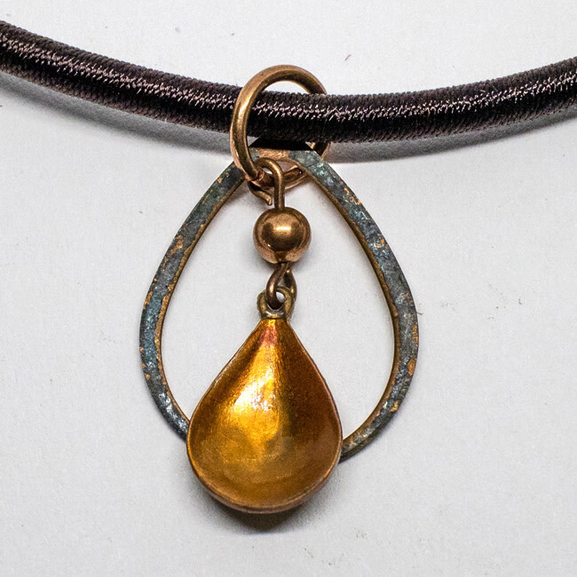COPPER PATINA NECKLACE KAN79