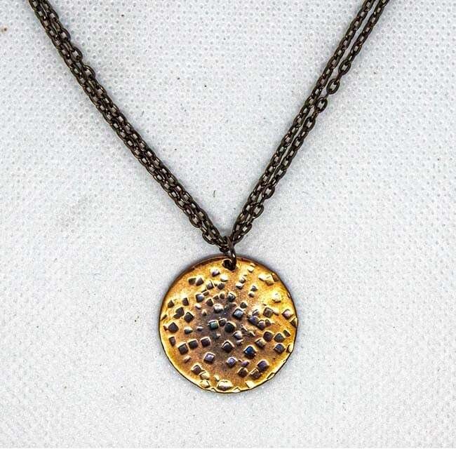 COPPER HAMMERED NECKLACE KAN52