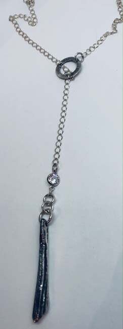 SILVER PASTA LARIAT ASL006
