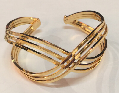 GOLD STAINLESS CUFF KAB56