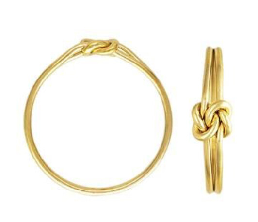 GOLD FILLED DB KNOT RING