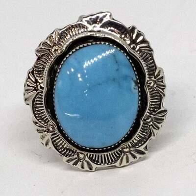 SILVER RING NAVAJO - DANIEL BENALLY - SIZE 7