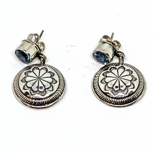 SILVER EARRINGS NAVAJO - RB