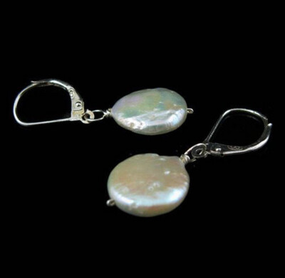SILVER PEARL EARRINGS