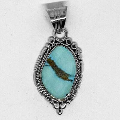 SILVER PENDANT TURQUOISE NAVAJO - DANIEL BENALLY SILVER PENDANT TURQUOISE NAVAJO - DANIEL BENALLY