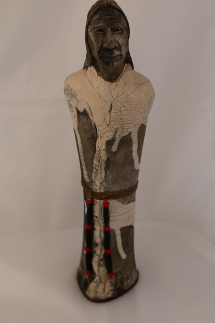 &quot;SPIRIT WARRIOR&quot; 14.5x4.5 Clay Sculpture