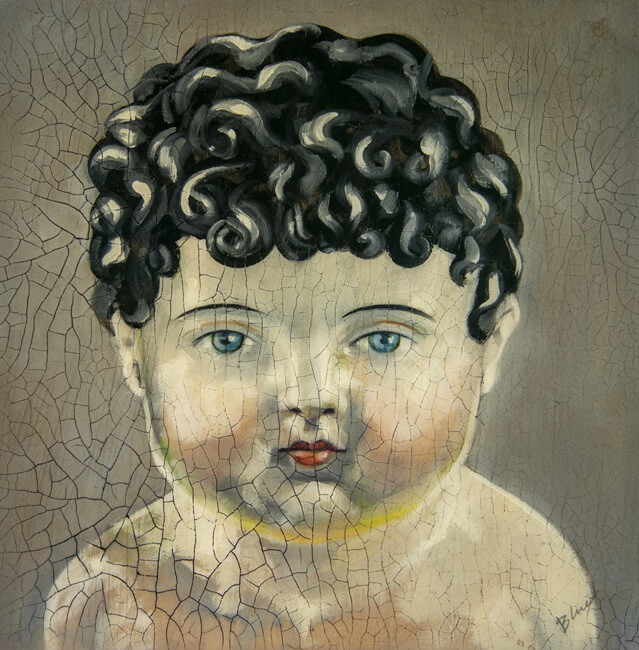 &quot;I&#39;M FINE III&quot; 12X12 MIXED MEDIA PAINTING