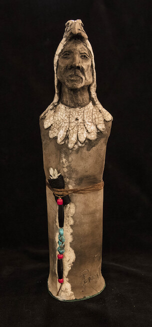 &quot;WHITE EAGLE&quot; 13x4 Clay Sculpture