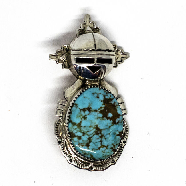 SILVER PIN/PENDANT NAVAJO - NELSON MORTON