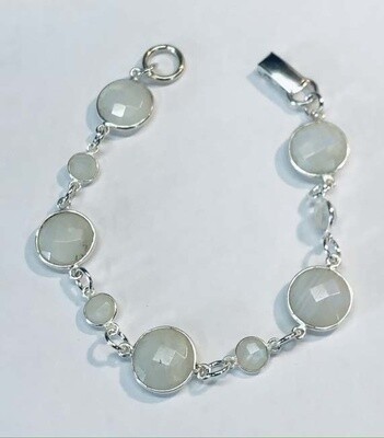SILVER MOONSTONE BRACELET ASB56