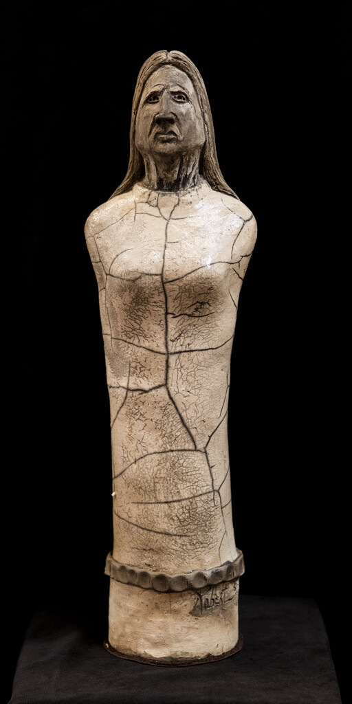 &quot;TRIBAL MOTHER&quot; 17x5 Clay Sculpture